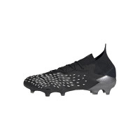 adidas Predator Freak.1 Gras Voetbalschoenen (FG) Zwart Grijs Wit