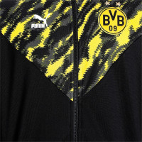 PUMA Borussia Dortmund Iconic MCS Graphic Trainingsjack 2021 Zwart Geel