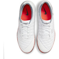 Nike LunarGato II Zaalvoetbalschoenen (IN) Wit Grijs Rood Zwart