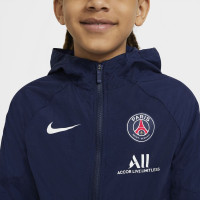 Nike Paris Saint Germain Trainingspak Woven 2020-2021 Kids Donkerblauw