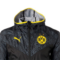 PUMA Borussia Dortmund Warmup Trainingsjack 2021 Zwart Geel