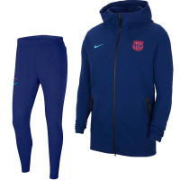 Nike FC Barcelona Tech Fleece Pack Trainingspak 2021 Donkerblauw