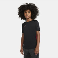 Nike Dry Academy Trainingsshirt Kids Zwart Hyper Felroze