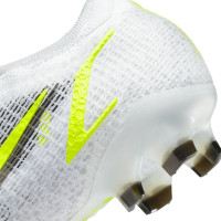 Nike Mercurial Vapor 14 Elite Gras Voetbalschoenen (FG) Wit Zwart Zilver Geel