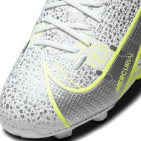 Nike Mercurial Vapor 14 Academy Gras / Kunstgras Voetbalschoenen (MG) Wit Zwart Zilver Geel