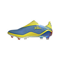 adidas X Ghosted+ Gras Voetbalschoenen (FG) Blauw Rood Geel