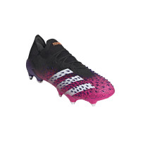 adidas Predator Freak.1 Low Ijzeren-Nop Voetbalschoenen (SG) Zwart Wit Roze