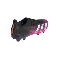 adidas Predator Freak.3 Low Gras Voetbalschoenen (FG) Zwart Wit Roze