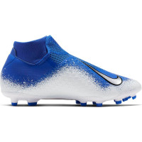 Nike PHANTOM VSN ACADEMY DF FG Voetbalschoenen Blauw Zilver Wit