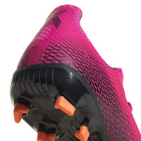 adidas X Ghosted.3 Gras Voetbalschoenen (FG) Kids Roze Zwart Oranje