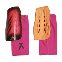 adidas X League Scheenbeschermers Roze Zwart Oranje