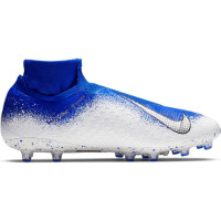 Nike PHANTOM VSN ELITE DF AG Kunstgras Voetbalschoenen Blauw Zilver Wit