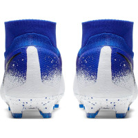Nike PHANTOM VSN ELITE DF FG Voetbalschoenen Blauw Zilver Wit