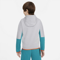 Nike Tech Fleece Vest Kids Grijs Turquoise Oranje