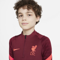 Nike Liverpool Strike Drill Trainingstrui 2021-2022 Kids Rood Felrood