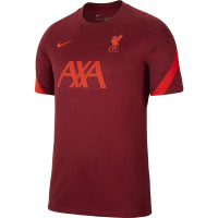 Nike Liverpool Strike Trainingsshirt 2021-2022 Dames Rood Felrood