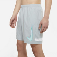 Nike Academy Trainingsbroekje Lichtgrijs Wit Blauw