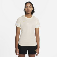 Nike Academy 21 Trainingsshirt Dames Beige Wit Goud