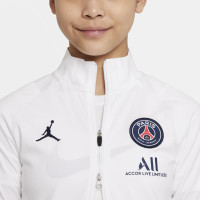 Nike Paris Saint Germain Strike Trainingspak 2021-2022 Kids Wit Donkerblauw