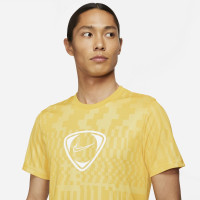 Nike Dry Academy Trainingsshirt Goud Geel Wit