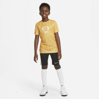 Nike Dry Academy Trainingsshirt Kids Goud Geel Wit