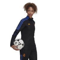 adidas Real Madrid Trainingsjack 2021-2022 Dames Zwart
