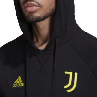 adidas Juventus Travel Hoodie Trainingspak 2021-2022 Zwart Geel