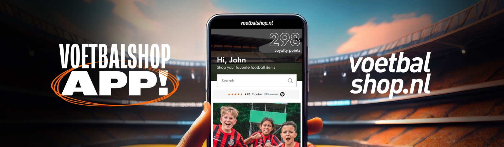 Download the Voetbalshop app